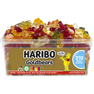 Bac de 210 pièces Goldbears HARIBO