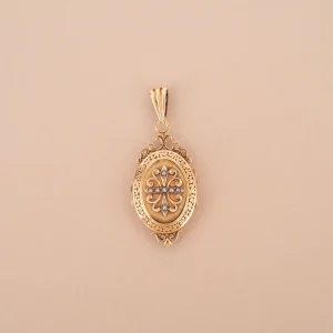 Pendentif Porte-Souvenirs Ancien