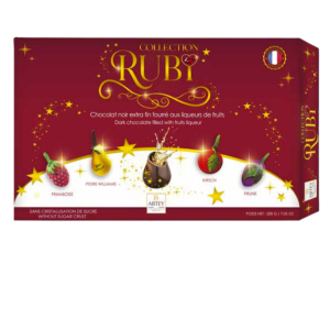 Coffret Collection Ruby 20 chocolats liqueurs 200g Abtey