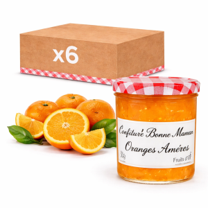 Confiture Bonne Maman Orange Amère 370g – Pot en verre traditionnel