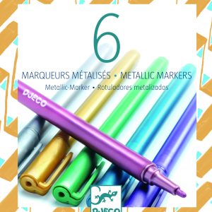 6 Marqueurs Métalliques