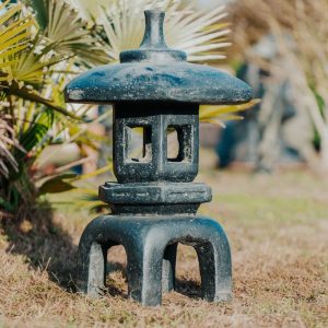 Antiguo farol de jardín pagoda chino japonés negro 70 cm – Kansai