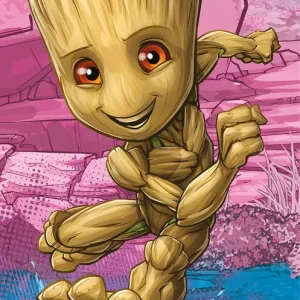 Marvel – I am Groot – Serviette de Plage 100% Coton – 70x140cm