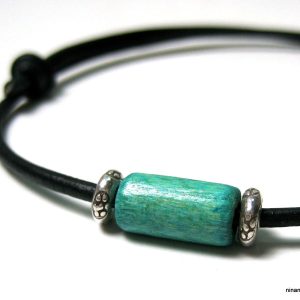 Bracelet Cuir Homme Argent 925 massif