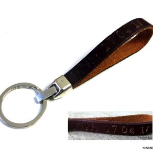 Porte clés homme cuir message personnalisé