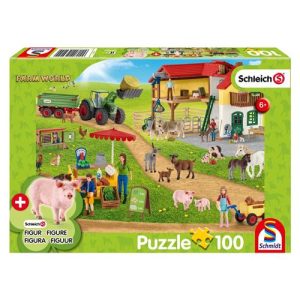Puzzle 100 pièces SCHLEICH – FARM WORLD