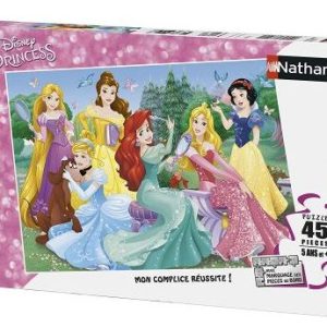 Puzzle 45 pièces Rencontre entre les princesses Disney