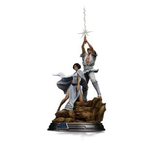 Star Wars statuette – Luke and Leia- Deluxe Art Scale 41 cm