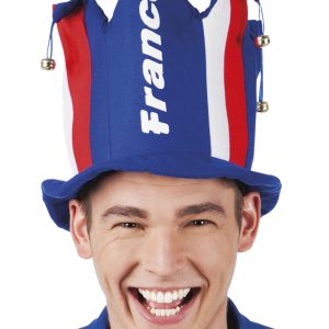 Chapeau Tricolore Grelots Supporter France Adulte