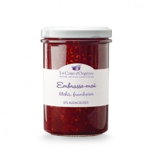 CONFITURE LITCHIS, FRAMBOISES Embrasse-moi 240g