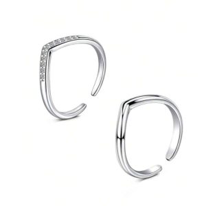 Lot de Bagues Acier Inoxydable pour Orteil ou Phalange