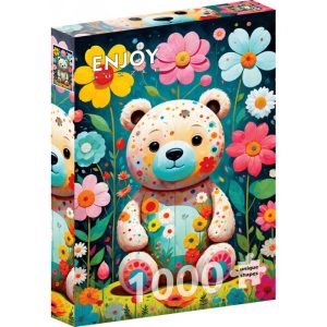 PUZZLE 1000 Pièces – FLOWER TEDDY BEAR