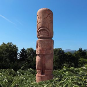 Estatua de jardín – Totem tiki en bois de cocotier 100cm – Morea